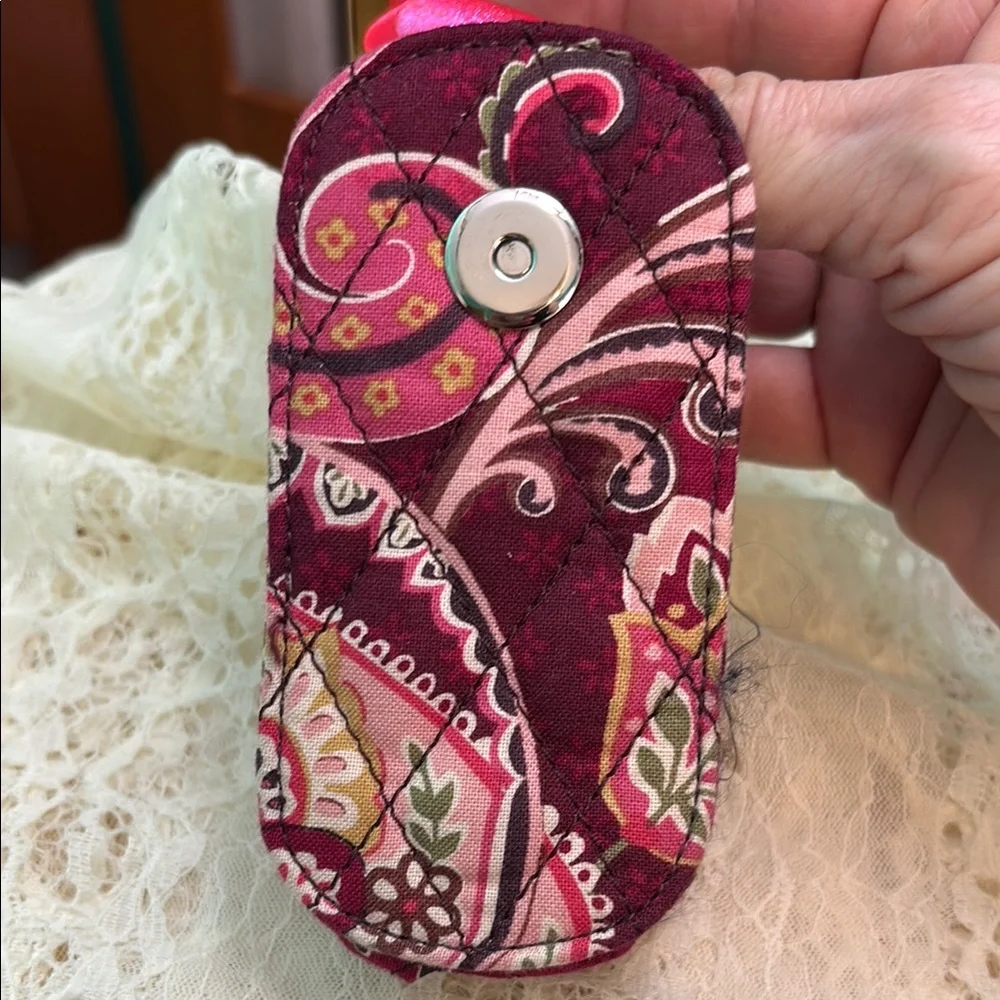 Vera Bradley Burgundy and Pink Phone Case